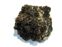Laden Sie das Bild in den Galerie-Viewer, Zinkblende braune Kristall Matrix mit Kupferkies Quarz 5,5cm Baia Mare, Rumänien