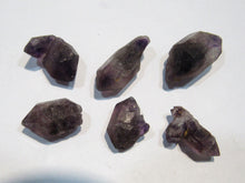 Laden Sie das Bild in den Galerie-Viewer, Amethyst 6Stk. Doppelender 18-25mm violett Tibet Himalaya, China