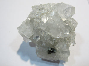 Apophyllit feine Glanz Kristall Stufe 7x6x6cm Handstufe Poona, Indien