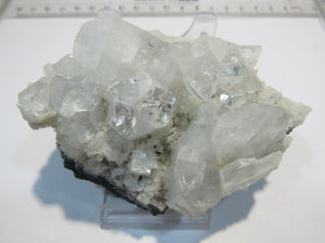 Apophyllit mit Stilbit feine Kristallstufe Chalcedon Matrix 9cm Jalgaon, Indien