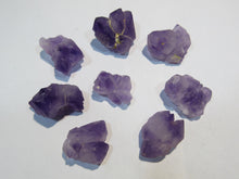 Laden Sie das Bild in den Galerie-Viewer, Amethyst 8Stk. Stüfchen mit Doppelender 2,5-3,5cm dezent violett Balkash, Kasachstan