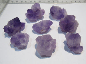 Amethyst 8Stk. feine Stüfchen z.T. Doppelender 2,5-3,5cm violett Balkash, Kasachstan