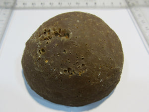 Achat Chalcedon halbe Geode Quarz Druse geschnitten poliert 240g, Brasilien