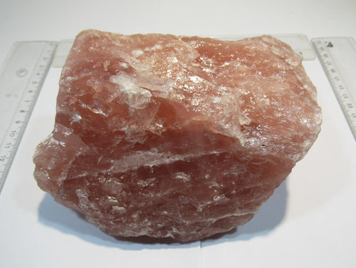 Rosenquarz großer tief rosa Brocken 17cm Rio Grande do Sul, Brasilien