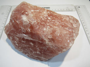 Rosenquarz großer tief rosa Brocken 17cm Rio Grande do Sul, Brasilien