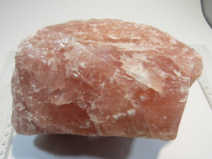Rosenquarz großer tief rosa Brocken 17cm Rio Grande do Sul, Brasilien