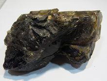 Laden Sie das Bild in den Galerie-Viewer, Rauchquarz Amethyst Doppelender Fensterquarz 11cm Tsumeb Mine, Namibia