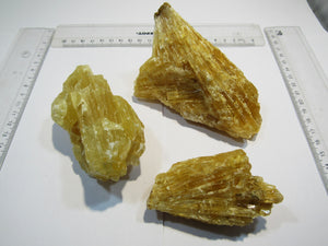 Calcit 3 Honigcalcit Sinterkalk Gang-Kristallstufen 8-12cm Rüssingen Pfalz, Deutschland