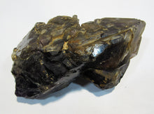 Laden Sie das Bild in den Galerie-Viewer, Rauchquarz Amethyst Doppelender Fensterquarz 11cm Tsumeb Mine, Namibia