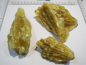 Calcit 3 Honigcalcit Sinterkalk Gang-Kristallstufen 8-12cm Rüssingen Pfalz, Deutschland