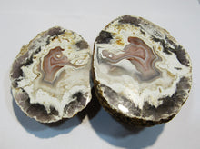 Laden Sie das Bild in den Galerie-Viewer, Achat Geode Schnitt poliert 205g Juchem Idar Oberstein, Deutschland