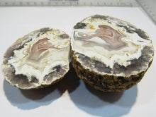 Laden Sie das Bild in den Galerie-Viewer, Achat Geode Schnitt poliert 205g Juchem Idar Oberstein, Deutschland