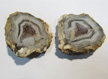 Laden Sie das Bild in den Galerie-Viewer, Achat Geode Schnitt poliert 140g Juchem Idar Oberstein, Deutschland