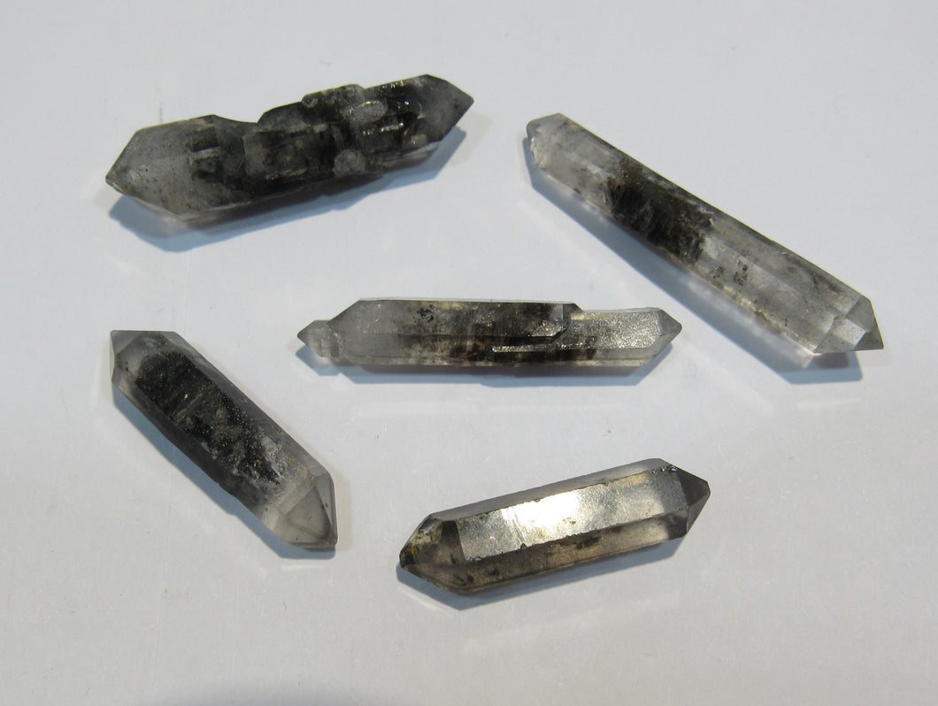 Bergkristall große Doppelender 3-4,5cm mit Inclusen Phantome Tibet Himalaya, China