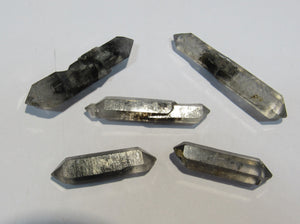 Bergkristall große Doppelender 3-4,5cm mit Inclusen Phantome Tibet Himalaya, China