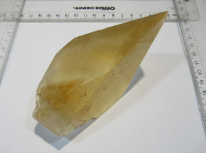 Calcit Honigcalcit Skalenoeder top XL Einkristall 11,5cm Rio Maior, Portugal