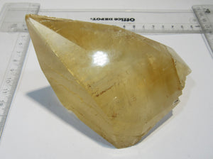 Calcit Honigcalcit Skalenoeder top XL Einkristall 11,5cm Rio Maior, Portugal