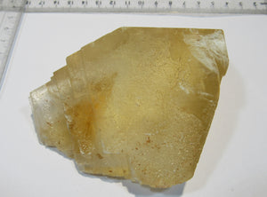 Calcit Honigcalcit Skalenoeder top XL Einkristall 11,5cm Rio Maior, Portugal