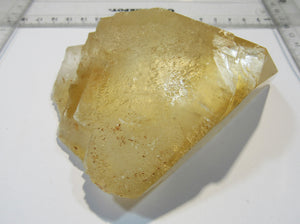 Calcit Honigcalcit Skalenoeder top XL Einkristall 11,5cm Rio Maior, Portugal