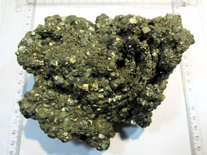 Pyrit Würfel Kristall Stufe massiv 1,5Kg Huaron Mine Huanzala, Peru