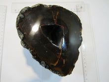 Laden Sie das Bild in den Galerie-Viewer, Achat halbe XL Geode mit Losch Druse geschnitten 1,4Kg, Brasilien