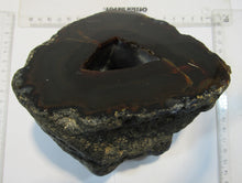 Laden Sie das Bild in den Galerie-Viewer, Achat halbe XL Geode mit Losch Druse geschnitten 1,4Kg, Brasilien