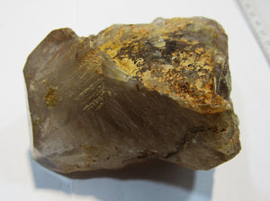 Rauchquarz Bergkristall Spitze mit Rutil Nadeln 9cm Minas Gerais, Brasilien