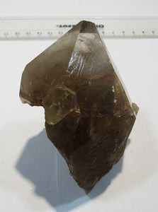 Rauchquarz Bergkristall Spitze mit Rutil Nadeln 9cm Minas Gerais, Brasilien