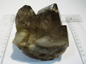 Rauchquarz Bergkristall 3er Spitze 11cm Groß Glockner Kärnten, Österreich