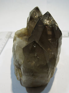 Rauchquarz Bergkristall 3er Spitze 11cm Groß Glockner Kärnten, Österreich