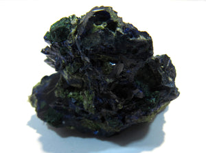 Azurit feine Kristallstufe 4cm mit Malachit Tsuneb, Namibia