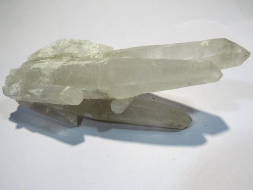 Bergkristall feine Milchquarz Kristallgruppe Handstufe, Madagaskar