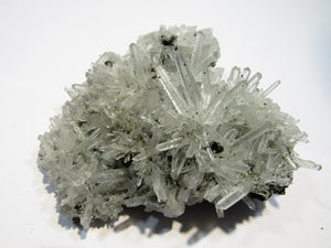 Bergkristall Platte feine Nadelkristalle und Pyrit xx Cavnik, Rumaenien