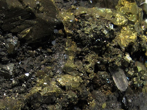Pyrit Kristall Stufe + Zinkblende Cavnic Maramures, Rumänien freeshipping - Mineraldorado