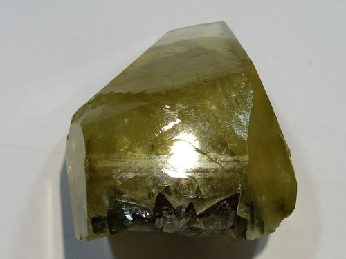 Calcit Slalenoeder gelber Phantom Kristall hochglanz Shimen Hunan, China