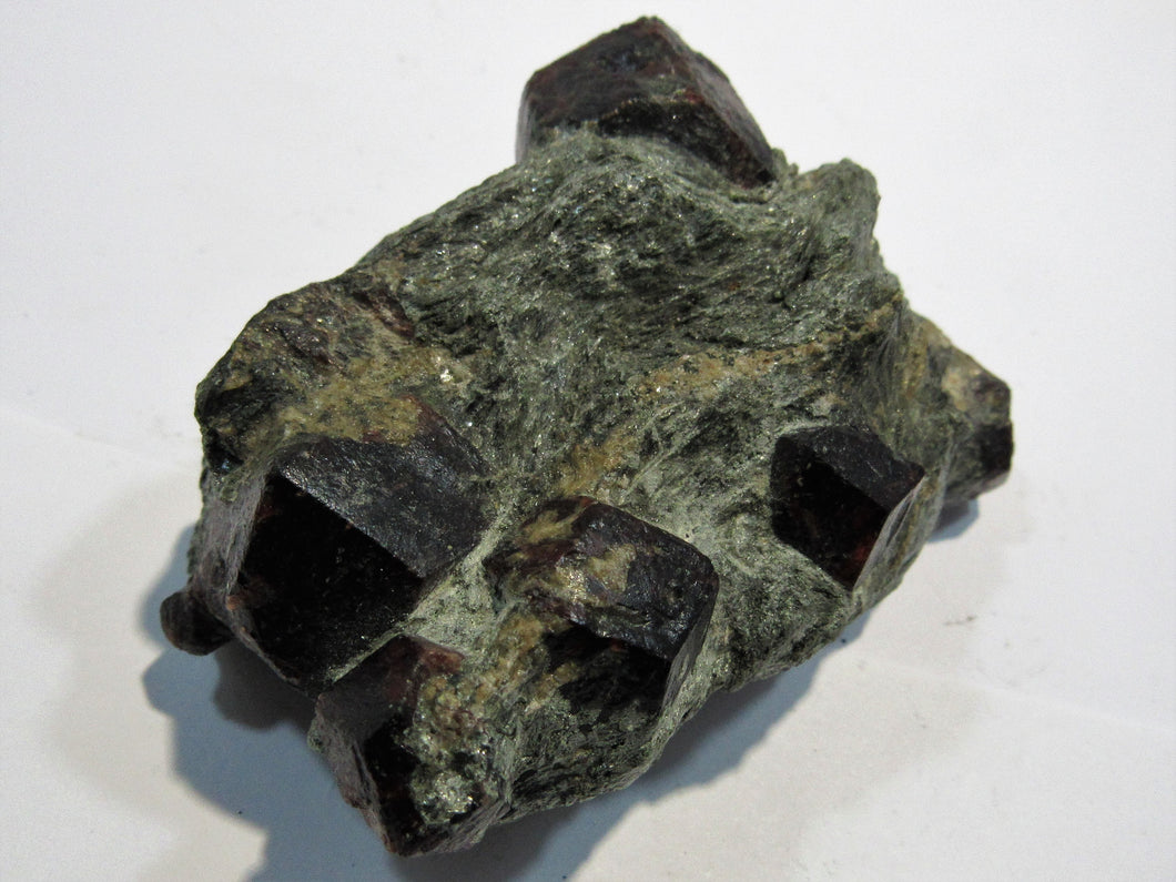 Granat Z572 Kristallstufe Granat in Glimmerschiefer Zillertal, Österreich freeshipping - Mineraldorado