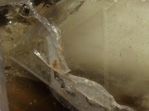Bergkristall ES Rauchquarz Phantom Kristall Spitze 8cm Minas Gerais, Brasilien