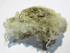 Bergkristall feine Nadel- Kristallstufe Üffeln Weserbergland, Deutschland