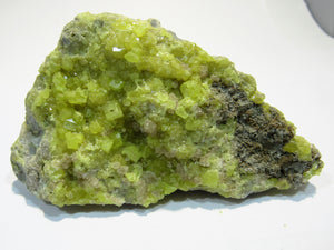 Schwefel feine Kristall-Stufe 206g Grube Machow Tarnobrzek, Polen