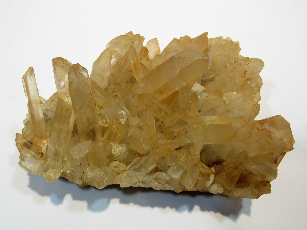 Bergkristall mandarin farbene Kristallstufe 10cm Amoron, Madagaskar