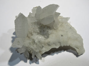 Bergkristall klar-milchig Quarz auf Chalcedon Valadares, Brasilien